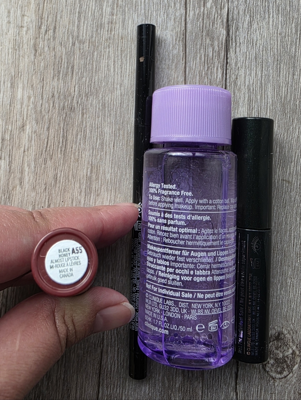 Clinique Black Honey Lipstick + Mascara + Black Gel Eyeliner + Makeup Remover - Picture 4 of 7